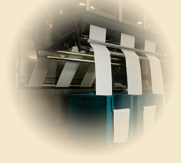 Fabric Entering a Shrink Tumble Dryer at MoCaro